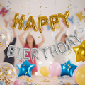 Happy Birthday Balloon Banner