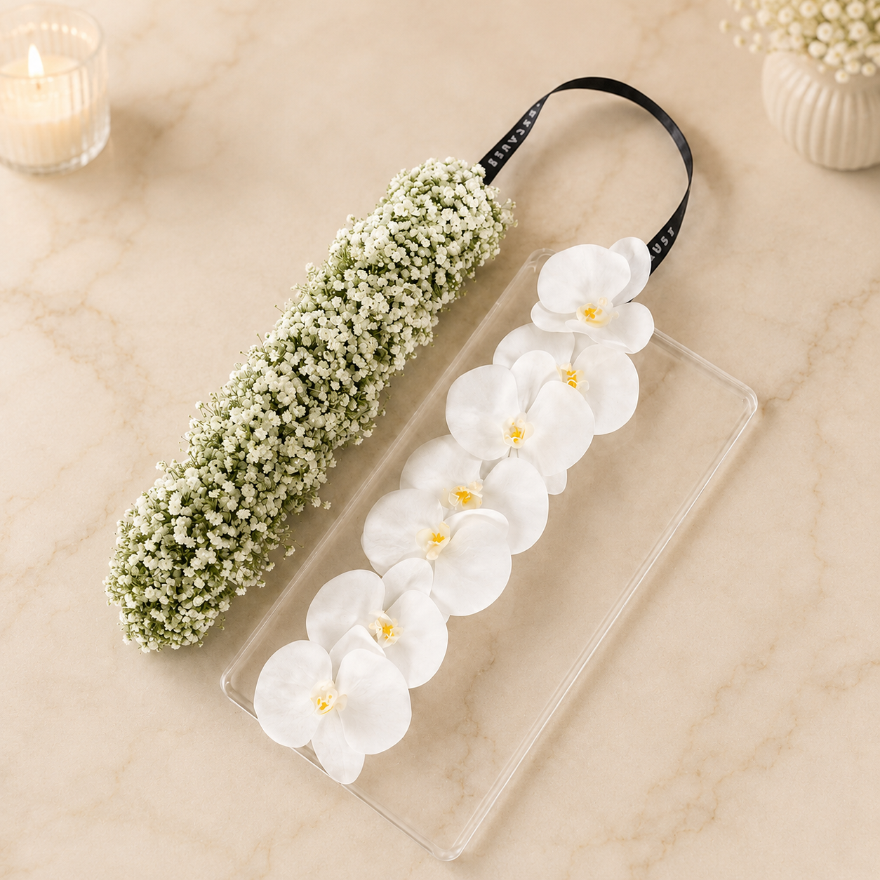 Ivory Orchid Necklace