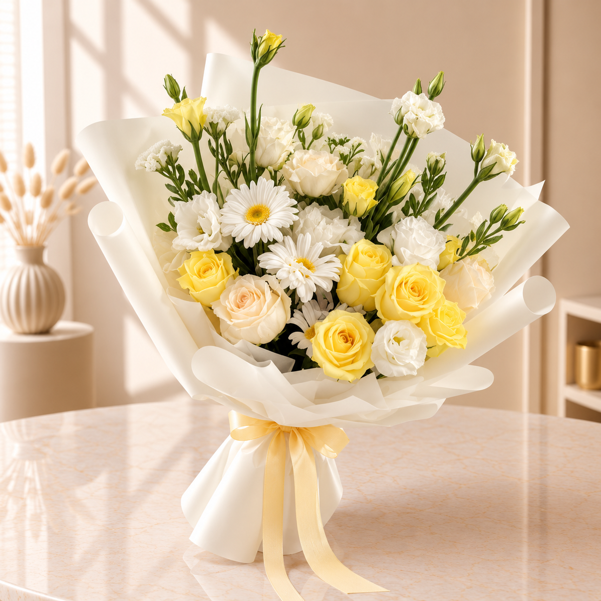 Golden Blossom Bouquet - Velvety Flowers