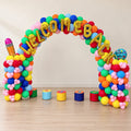 Golden Letters Rainbow Arch